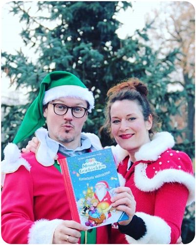 alt="Cally Stronk & Christian Friedrich - Weihnachtsfotos"